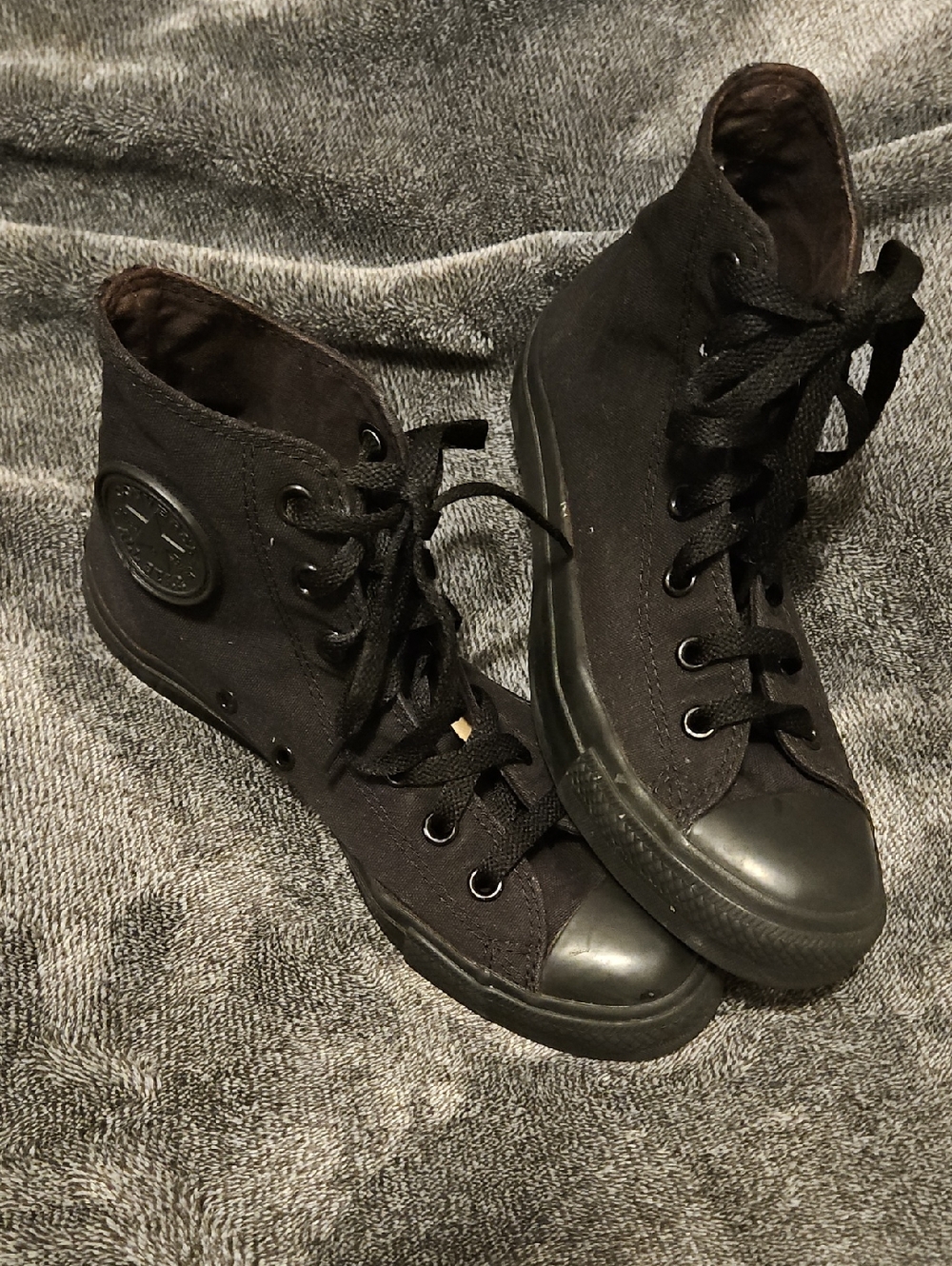 Converse ALL STAR Black Monochrome Unisex High Tops, Size W8, M6